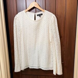 Banana Republic Cream Lace Blouse